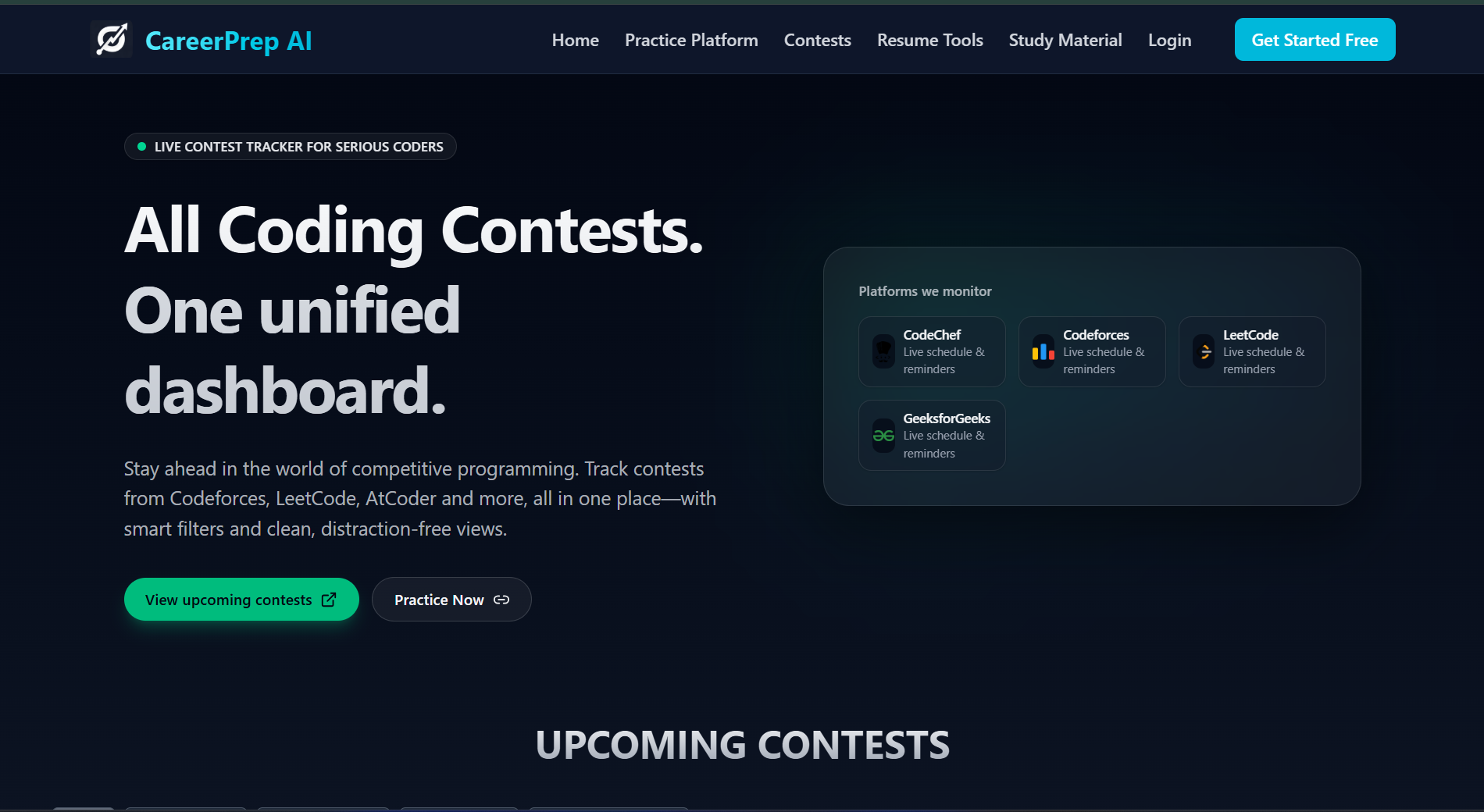 Contest Platform for coding competitions